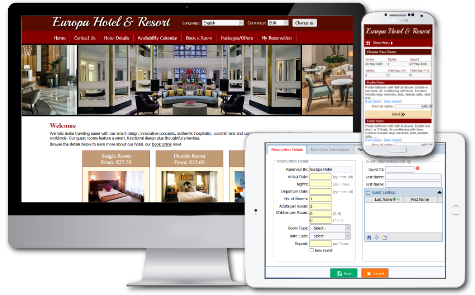 RezEasy Single booking engine for hotels, guesthouses, B&B's, hostels and villas